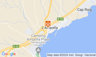 Mapa L'Ampolla Apartamento 55620