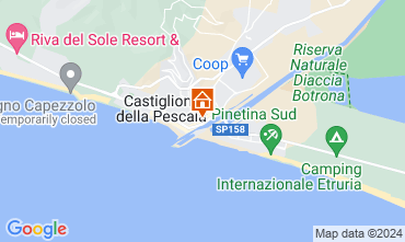 Mapa Castiglione della Pescaia Apartamento 71855