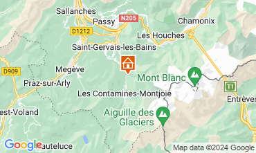 Mapa Les Contamines Montjoie Chalet 19543