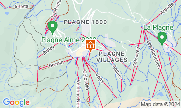 Mapa La Plagne Chalet 2151