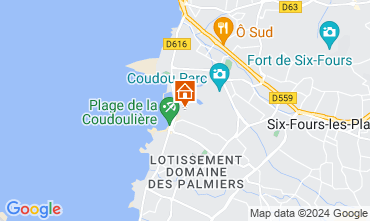 Mapa Six Fours Les Plages Apartamento 126567