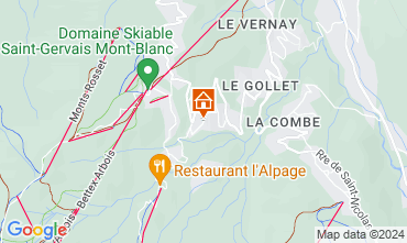 Mapa Saint Gervais Mont-Blanc Chalet 2585