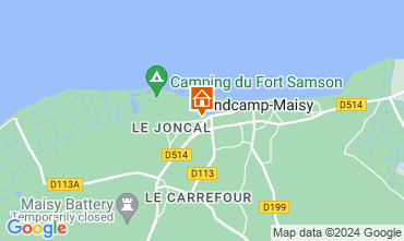 Mapa Grandcamp-Maisy Casa rural 128449