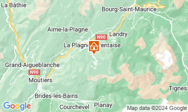 Mapa La Plagne Chalet 2180