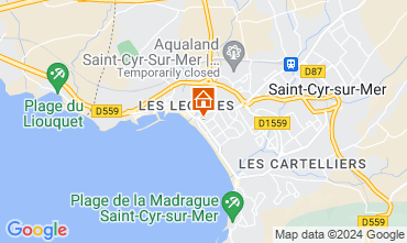 Mapa Saint Cyr sur Mer Apartamento 128402