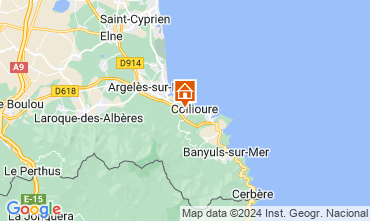 Mapa Collioure Apartamento 122295