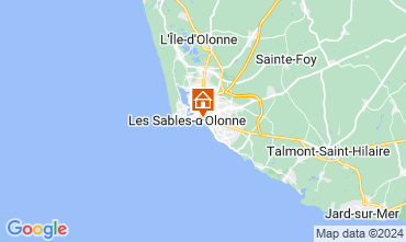 Mapa Les  Sables d'Olonne Apartamento 76224