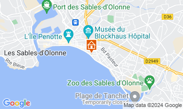 Mapa Les  Sables d'Olonne Apartamento 76224