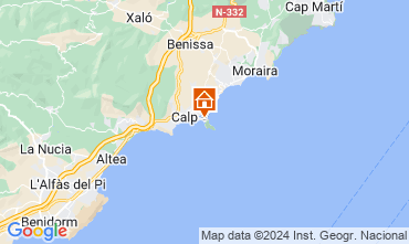 Mapa Calpe Apartamento 127722