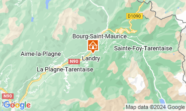 Mapa Les Arcs Chalet 126216