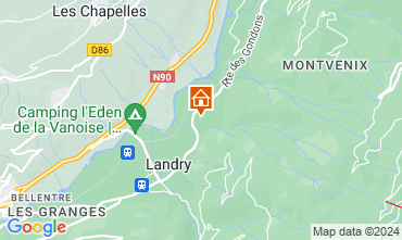 Mapa Les Arcs Chalet 126216