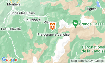 Mapa Pralognan la Vanoise Casa rural 45684