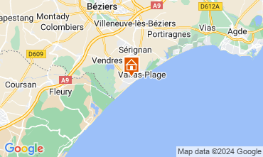 Mapa Valras-Plage Casa 119363