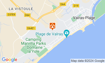 Mapa Valras-Plage Casa 119363