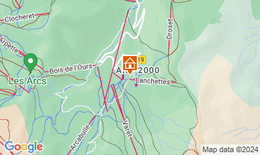 Mapa Les Arcs Apartamento 120969