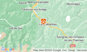 Mapa Ax Les Thermes Casa rural 127062