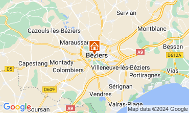 Mapa Beziers Apartamento 128186