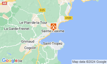 Mapa Sainte Maxime Apartamento 119527