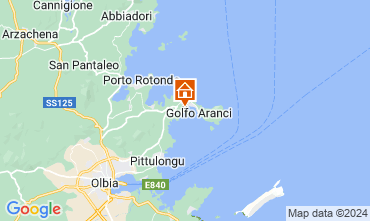 Mapa Golfo Aranci Villa 45862