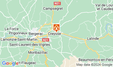 Mapa Bergerac Casa rural 127954