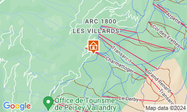 Mapa Les Arcs Chalet 136