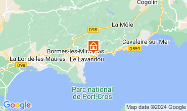 Mapa Le Lavandou Villa 128754