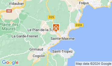 Mapa Sainte Maxime Villa 128292