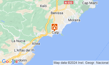 Mapa Calpe Apartamento 127381