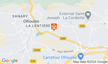 Mapa Ollioules Villa 89864