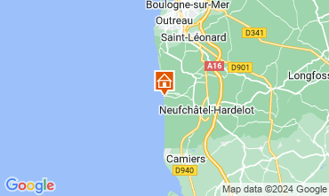 Mapa Hardelot Apartamento 127796