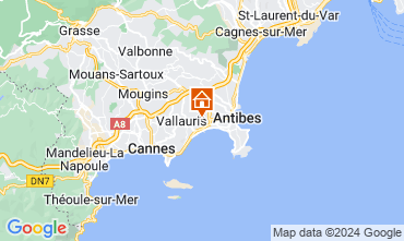 Mapa Juan les Pins Villa 124689