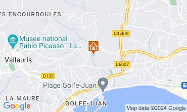 Mapa Juan les Pins Villa 124689