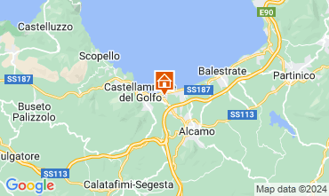 Mapa Castellammare del Golfo Villa 32448