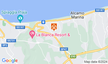 Mapa Castellammare del Golfo Villa 32448