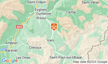 Mapa Vars Chalet 58226