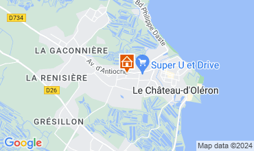 Mapa Le Chteau d'Olron Casa 81886
