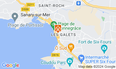 Mapa Six Fours Les Plages Apartamento 92625