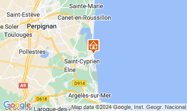 Mapa Saint Cyprien Plage Apartamento 73638