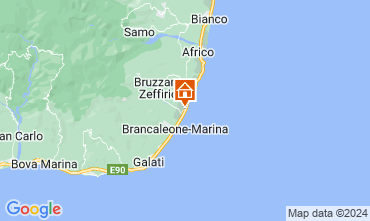 Mapa Bruzzano Zeffirio Apartamento 127268