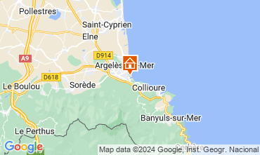 Mapa Argeles sur Mer Apartamento 124899