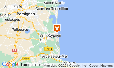 Mapa Saint Cyprien Plage Apartamento 112958