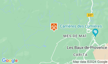 Mapa Les Baux de Provence Casa rural 13098