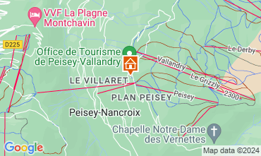 Mapa Peisey-Vallandry Apartamento 121219