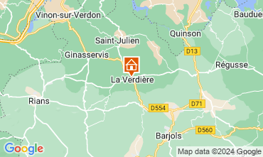 Mapa Groux Les Bains Casa 128695