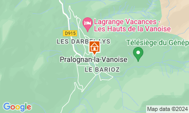 Mapa Pralognan la Vanoise Apartamento 126170