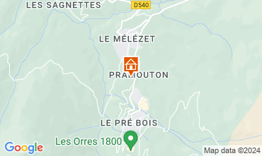 Mapa Les Orres Chalet 65856