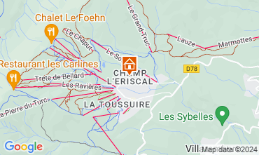 Mapa La Toussuire Chalet 112290