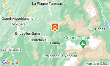 Mapa Champagny en Vanoise Apartamento 102107