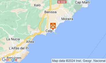 Mapa Calpe Apartamento 127043