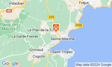 Mapa Sainte Maxime Villa 122500